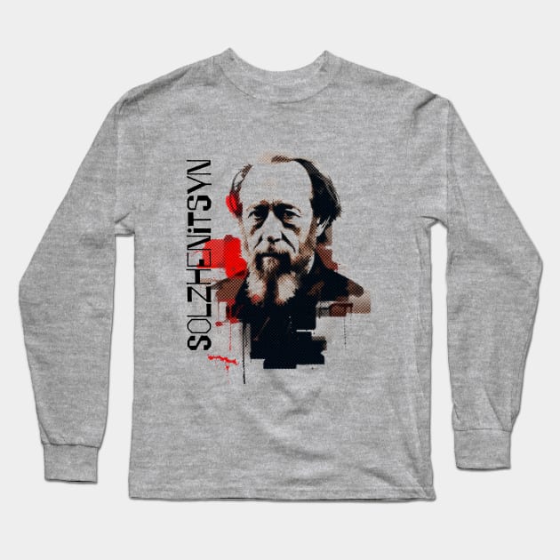 Aleksandr Solzhenitsyn Long Sleeve T-Shirt by WickedAngel